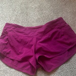 Lululemon Speed Up Shorts Size 4